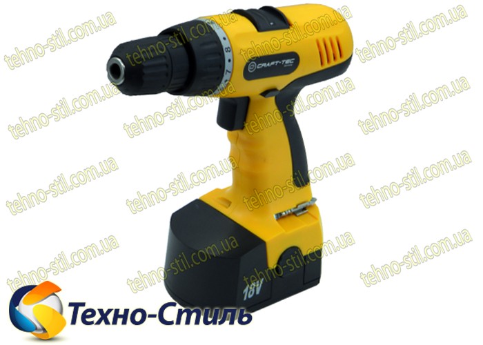 Шуруповерт аккумуляторный Craft-tec PXCD 215 18-2-1H, ЖЕЛТЫЙ Шуруповерт аккумуляторный Craft-tec PXCD 215 18-2-1H, ЖЕЛТЫЙ